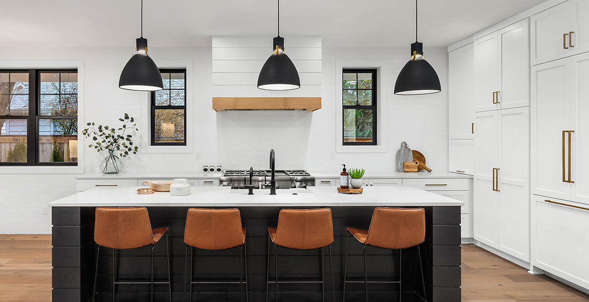 cuisine blanc détendue audacieuse et dramatique