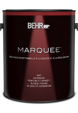 One 3.79 L can of Marquee exterior paint, flat