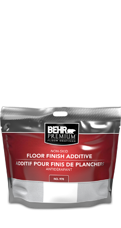 Bag of Behr Premium Non-Skid Floor Finish Additive