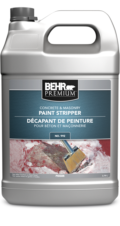Jug of Behr Premium Concrete and Masonry Paint Stripper