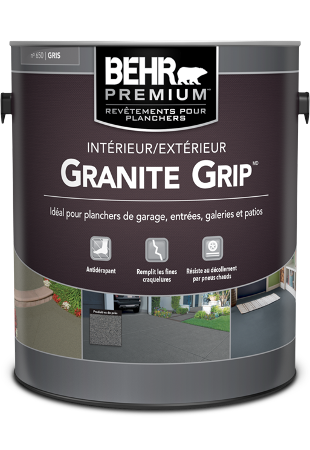 Can of Behr Premium Granite Grip