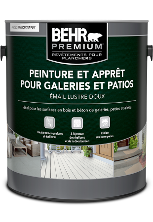 Can of Behr Premium Porch and Patio Paint and Primer in One Low-Lustre