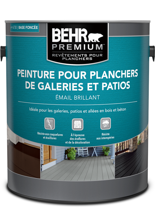 Peinture pour galerie et patio BEHR PREMIUMMD - Émail brillant n° 6795