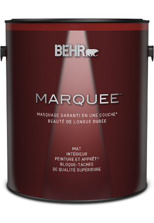 One 3.79 L can of Marquee interior paint, matte