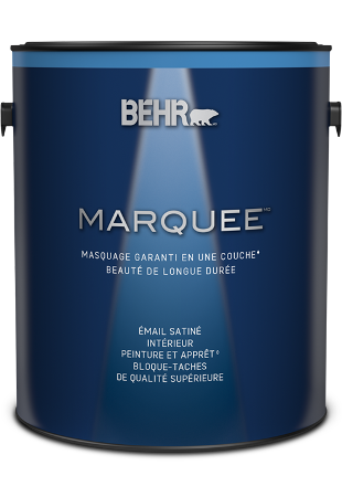 One 3.79 L can of Marquee interior paint, satin enamel