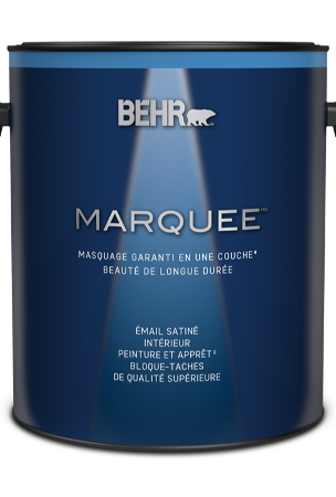 One 3.79 L can of Marquee interior paint, satin enamel