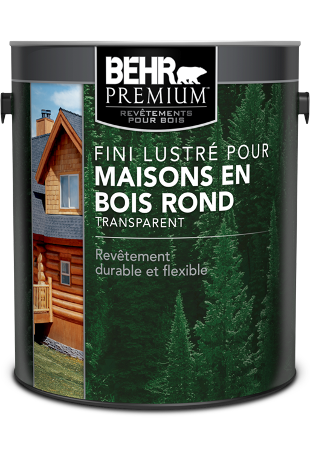 Fini lustré transparent pour maisons en bois rond BEHR PREMIUM<sup>MD</sup>