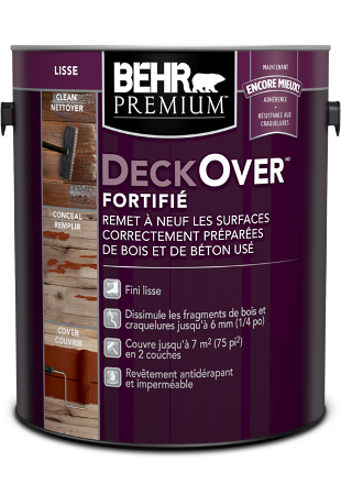 1 gal can of Behr Premium Advanced DeckOver Smooth