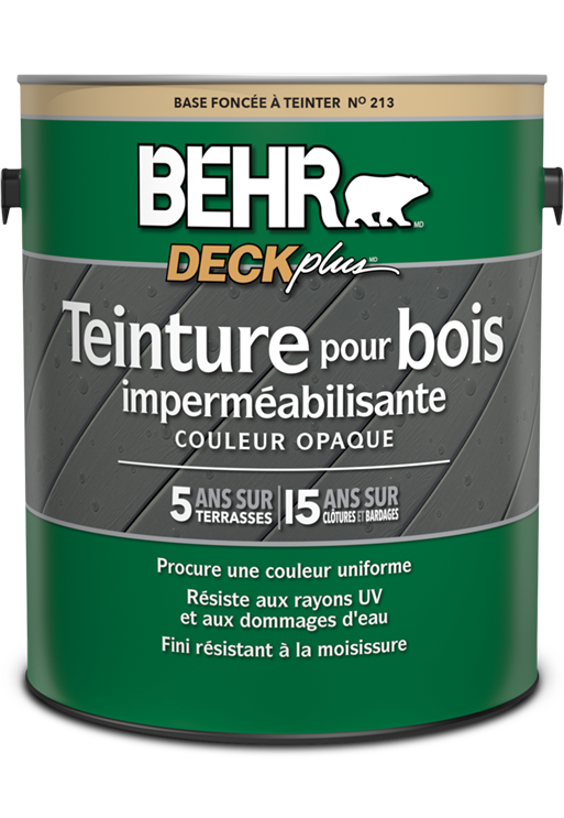1 gallon can of BEHR DECKPLUS SOLID STAIN