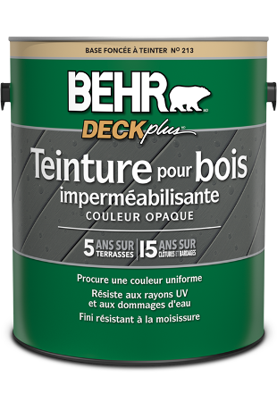 1 gallon can of BEHR DECKPLUS SOLID STAIN