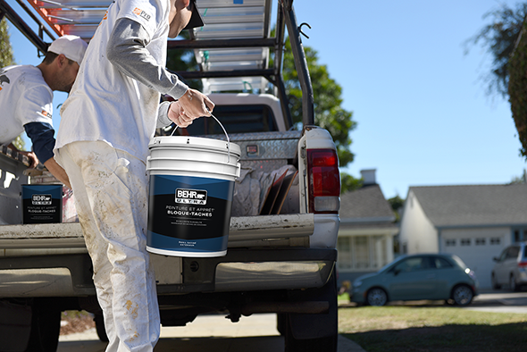 Painters with buckets