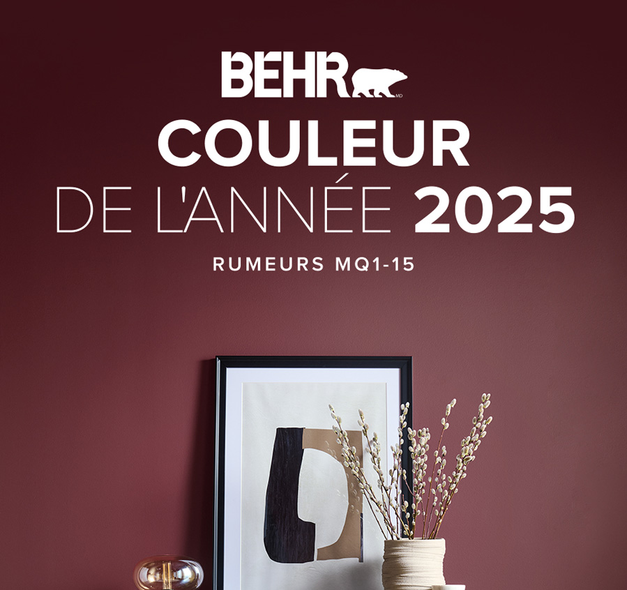 Tendances couleurs BEHR 2025
