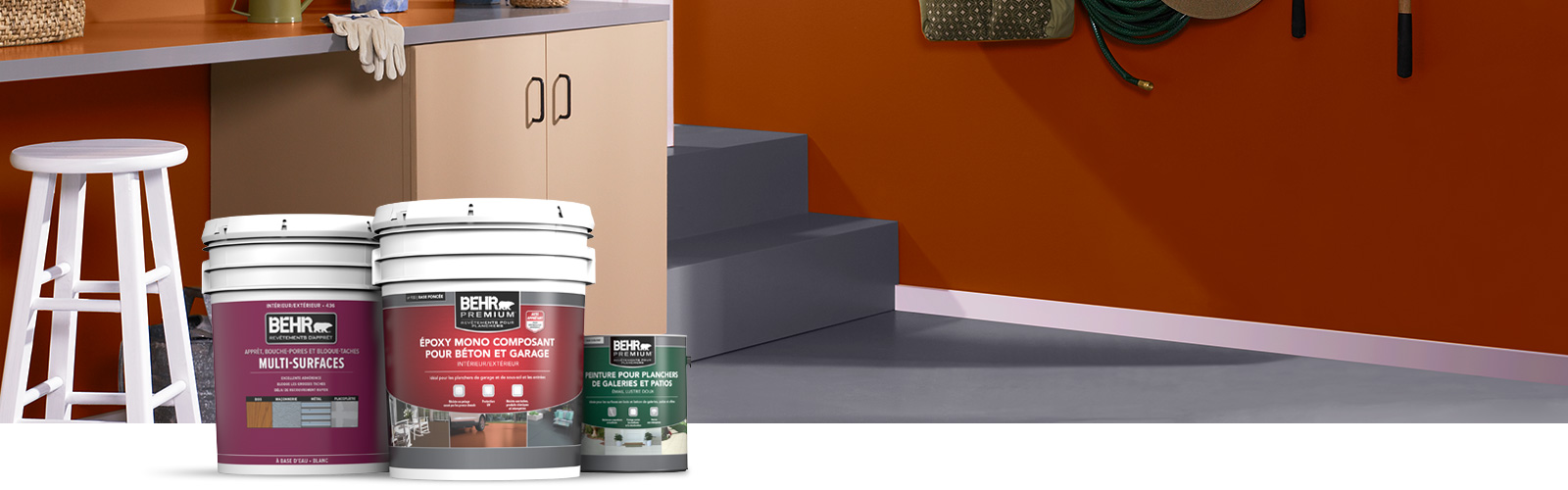 Behr Pro interior floor products landing page desktop image.