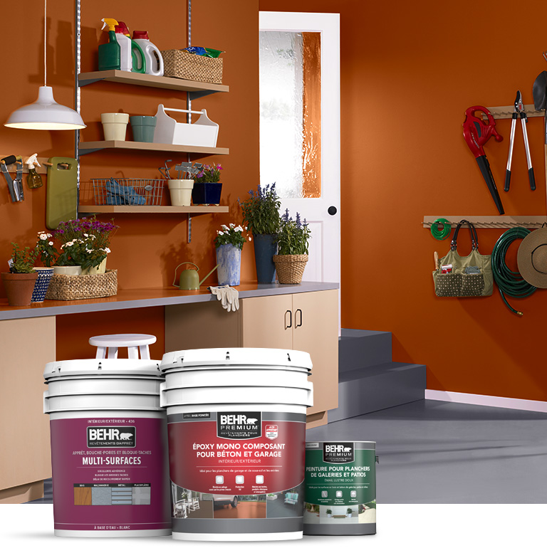 Behr Pro interior floor products landing page mobile image.