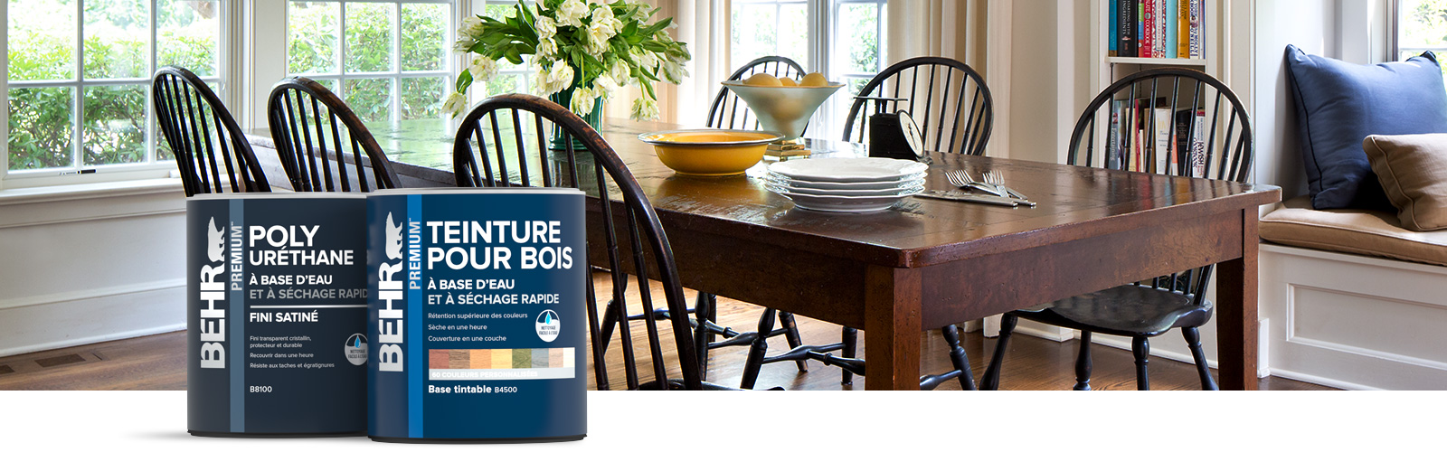 BehrPro interior stain products landing page desktop image.